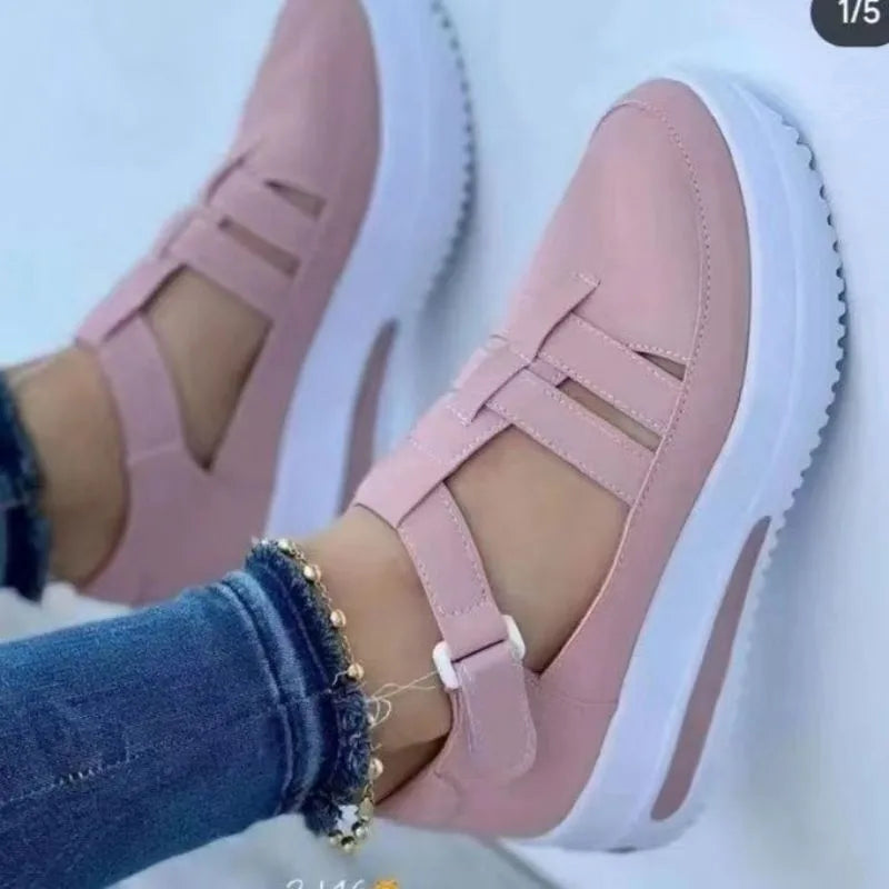 Women's Shoes 2023 Hot Sale Women's Vulcanize Shoes Summer New Casual Breathable Sport Shoes Platform Non Slip Women Sneakers