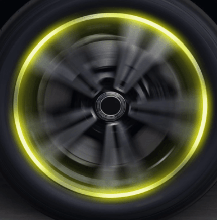 pipicars store 20pcs Car Wheel Hub Reflective Sticker Tire Rim Reflective Strips Luminous