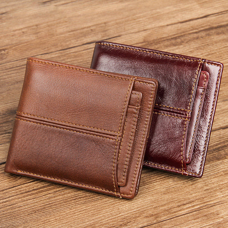 Fashionable men's leather wallet