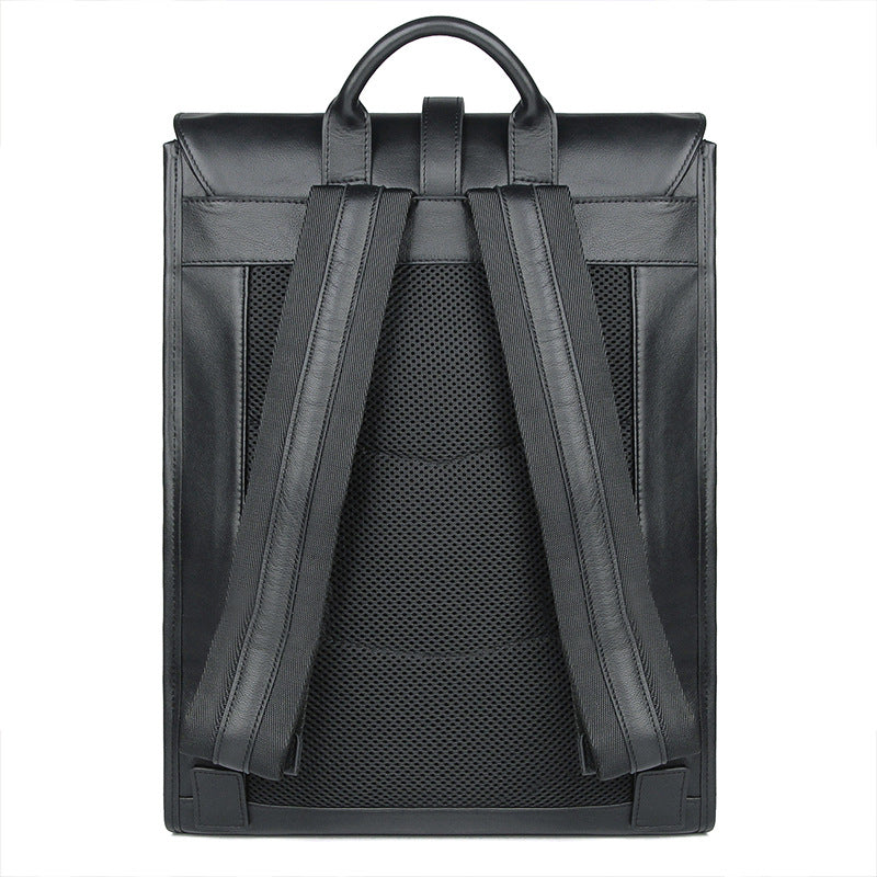 New men's business leather backpack