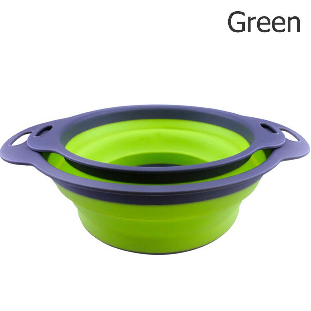 pipicars Folding Collapsible Silicone Colander Strainer