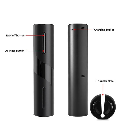 pipicars Electric Wine Opener Rechargeablewith USB Charging Cable Suit