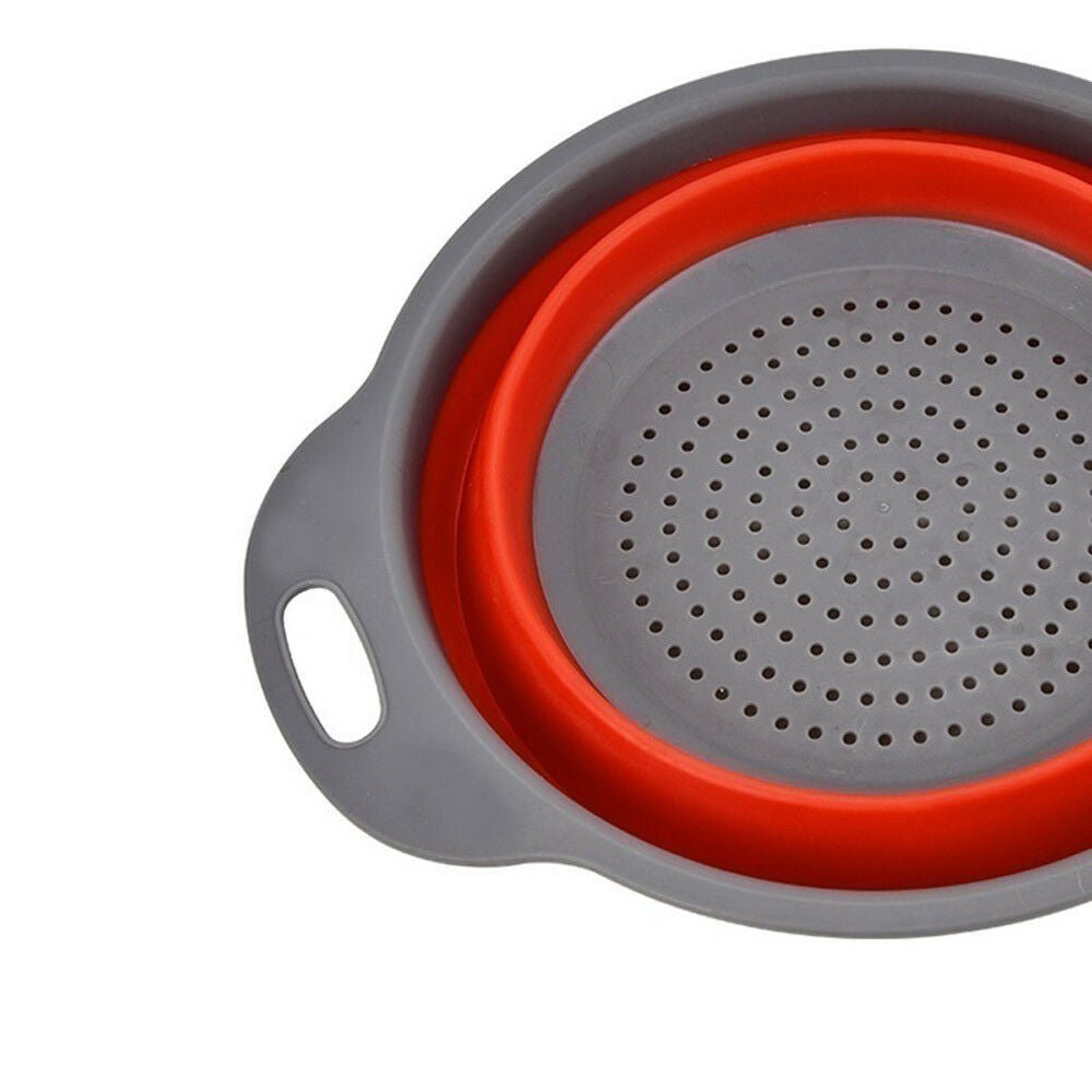pipicars Folding Collapsible Silicone Colander Strainer