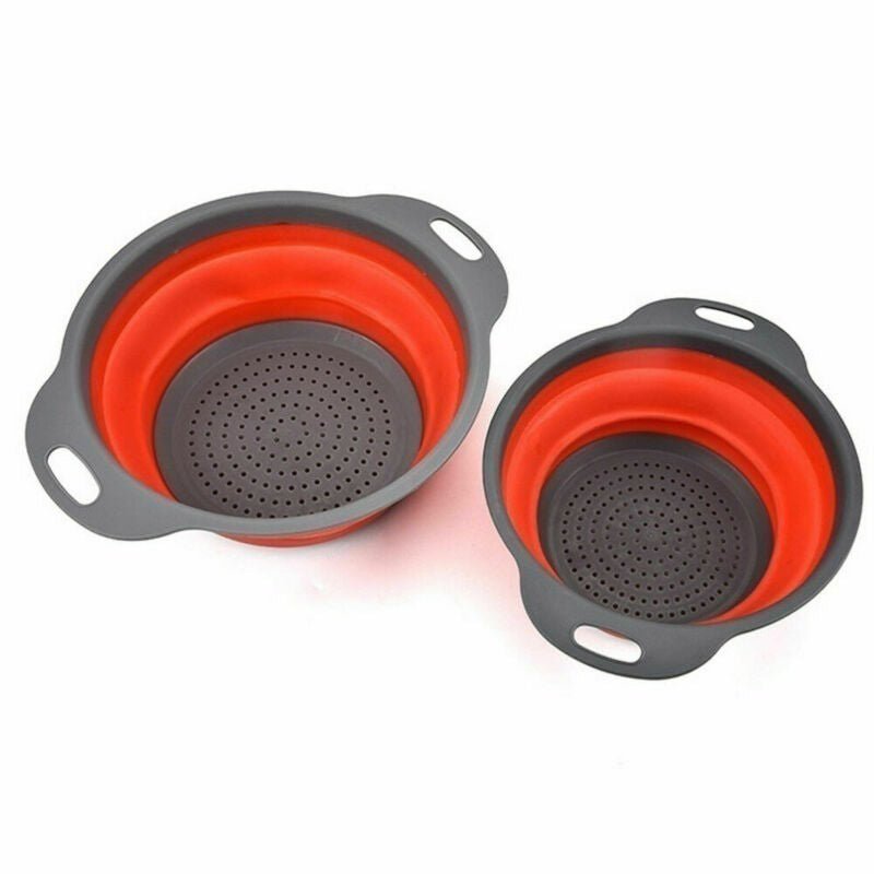 pipicars Folding Collapsible Silicone Colander Strainer
