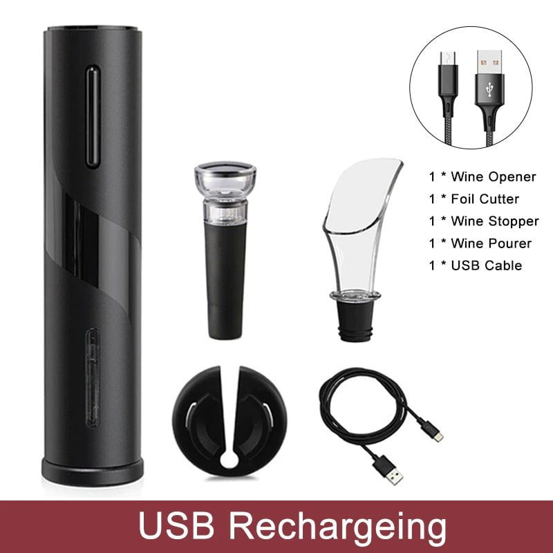 pipicars Electric Wine Opener Rechargeablewith USB Charging Cable Suit