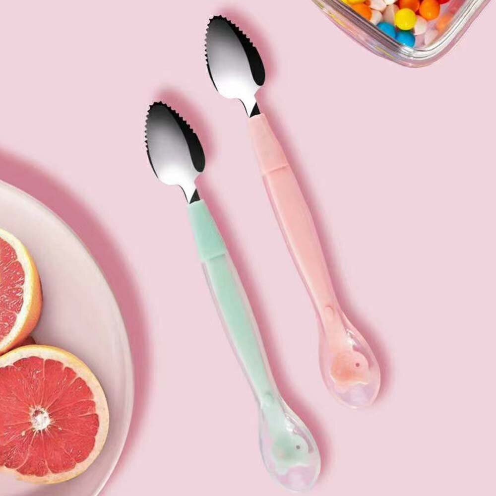 pipicars Kids Double Headed Fruit Scraping Spoon