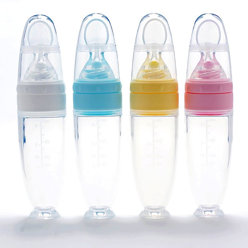 pipicars Baby Feeding Spoon Bottle Silicone Food Supplement