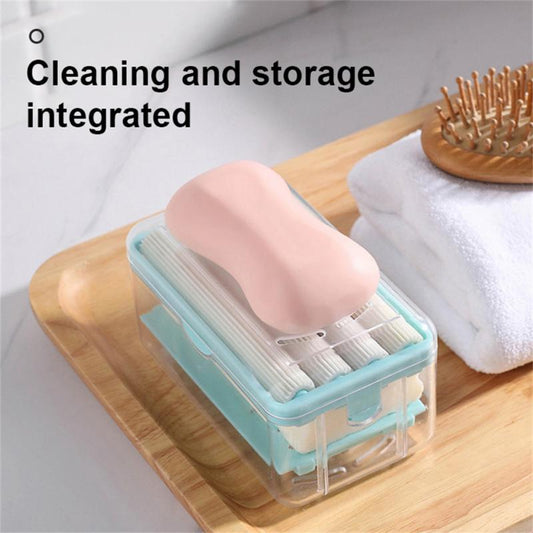 pipicars (1PCS)  Multifunctional Laundry Soap Dish Rub-free Soap Box