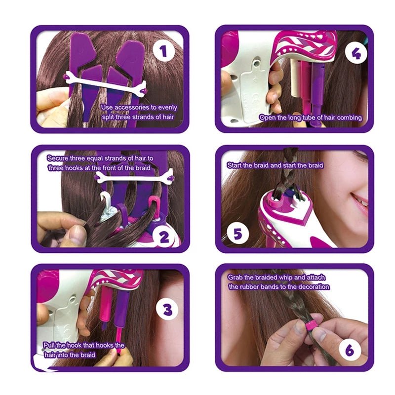 pipicars Electric Girl Automatic Hair Braider Hair Weave Machine