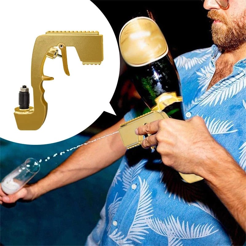 pipicars Champagne Wine Sprayer Bottle Spray Alloy Version Stopper Ejector Pop