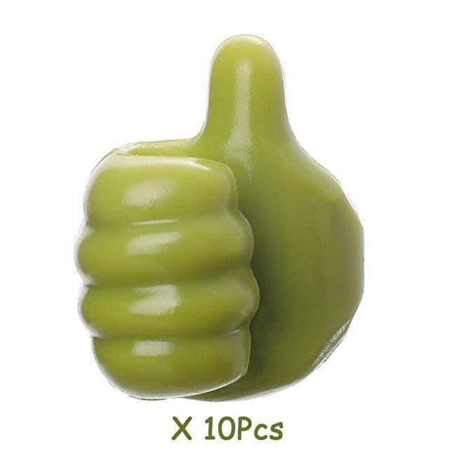 pipicars 10Pcs Key Hook Silicone Thumb Holder Wall